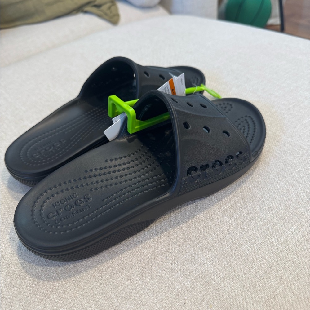 Crocs Baya II Slide, Black Noir, Sz M5/W7, NWT - Picture 5 of 10
